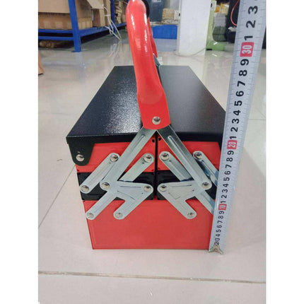 กล่อง กล่องเครื่องมือ ขนาด 3 ชั้น จัดเก็บอุปกรณ์ช่าง Tool Box แบบเหล็ก สีแดง-ดำ แข็งแรง สินค้าพร้อมส่งในไทย