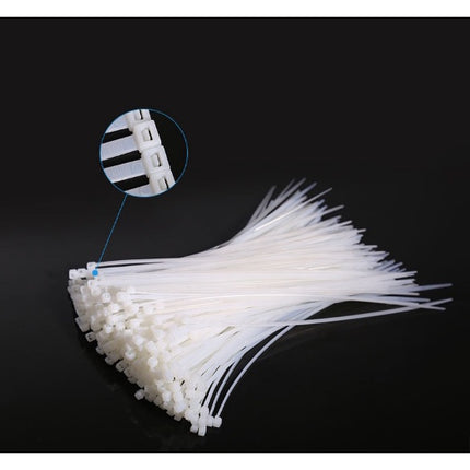 🔥พร้อมส่ง🔥 เคเบิ้ลไทร์ Cable Tie ไนลอน สายรัด สีขาว เคเบิ้ลไทร์ เข็มขัดรัดสายไฟ หนวดกุ้ง สายรัดไนล่อน สินค้าในไทย
