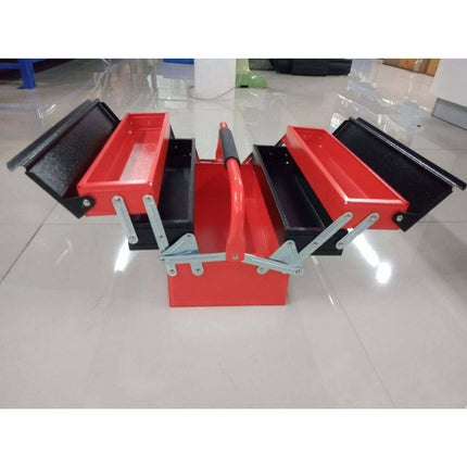 กล่อง กล่องเครื่องมือ ขนาด 3 ชั้น จัดเก็บอุปกรณ์ช่าง Tool Box แบบเหล็ก สีแดง-ดำ แข็งแรง สินค้าพร้อมส่งในไทย