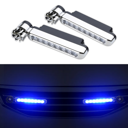 ไฟตกแต่งไฟรถยนต์สว่างรถยนต์ไฟ LED ภายนอกช่วยโคมไฟ ไฟหน้ารถ 1 ชุดมี2ชิ้น พร้อมส่งในไทย