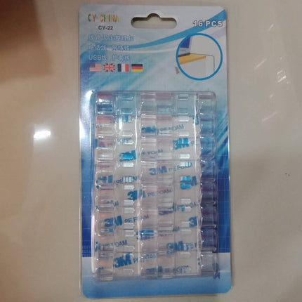🔥พร้อมส่ง🔥คลิปเก็บสายไฟ ตัวล๊อคสายไฟ ที่เก็บสายไฟ พร้อมกาวสองหน้า เหนียวและทนทาน ไม่ต้องเจาะ 16/20ชิ้น สินค้าในไทย