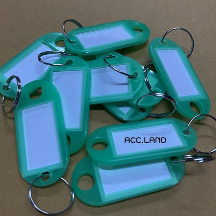 [พร้อมส่ง] พวงกุญแจ พลาสติก พวงกุญแจป้ายชื่อ ป้าย ป้ายชื่อ ป้ายแท็กกระดาษ แท็กกุญแจพลาสติก ราคา10ชิ้น
