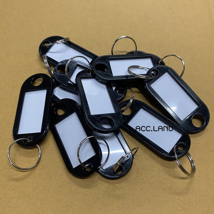 [พร้อมส่ง] พวงกุญแจ พลาสติก พวงกุญแจป้ายชื่อ ป้าย ป้ายชื่อ ป้ายแท็กกระดาษ แท็กกุญแจพลาสติก ราคา10ชิ้น