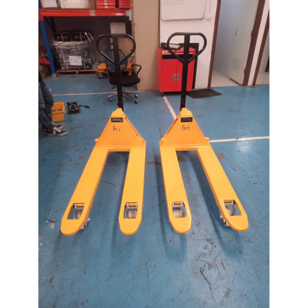 รถลากพาเลท รถยก รถลาก แฮนด์พาเลท แฮนลิฟท์ รถยกของ ยกของได้ 2000 kg. Hand Lift Pallet
