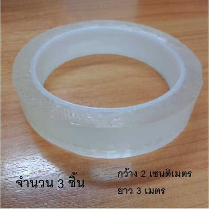 เทปกาว เทปนาโนกันรอย แบบใส กาวหน้าเดียว ติดบันไดรถ หรือขอบประตู มีความยืดหยุ่นสูง ติดแน่น