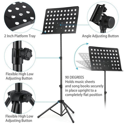 🚚พร้อมส่ง🚚ขาตั้งโน๊ตเพลง ปรับระดับได้ The Plant Music Stand Note ที่วางโน๊ต ขาตั้งโน๊ต พับได้ พกพาสะดวก  สินค้าในไทย