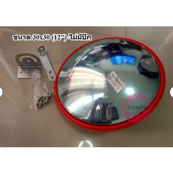 🚚พร้อมส่ง🚚กระจกนูน กระจกโค้งจราจร ที่จอดรถกระจกมุมกว้าง กระจกกลม (12-32นิ้ว) สามารถติดตั้งบนผนังหรือเสา สินค้าในไทย