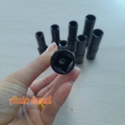 ลูกบ๊อกซ์ ลูกบล็อกยาว 6 เหลี่ยม บล็อกไฟฟ้า ลูกบล็อก 1/2นิ้ว (4หุน) ลูกบล็อค ราคา/ชิ้น