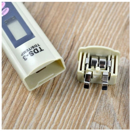 TDS ปากกา วัดค่าสารละลายในน้ำ รุ่น TDS-3 - Cream ปากค่าวัดค่าน้ำ วัดค่าTDS พร้อมถ่าน