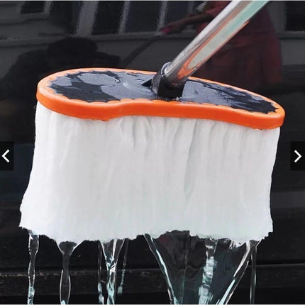 แปรงล้างรถ ผ้าไมโครไฟเบอร์ Micro-fiber อ่อนนุ่ม ไม่ทำให้สีรถมีปัญหา ด้ามวัสดุ สแตนเลส ปรับความยาวได้ 125ซม. ราคา/ชิ้น