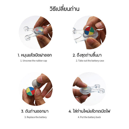 ไฟกระพริบ ซิลิโคน LED ไฟแขวน เชือกทาร์ปเต็นท์ กันเดินสะดุด สีเขียว,สีแดง อุปกรณ์กางเตนท์ กางเต้นท์ ราคา/ชิ้น