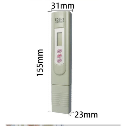 TDS ปากกา วัดค่าสารละลายในน้ำ รุ่น TDS-3 - Cream ปากค่าวัดค่าน้ำ วัดค่าTDS พร้อมถ่าน