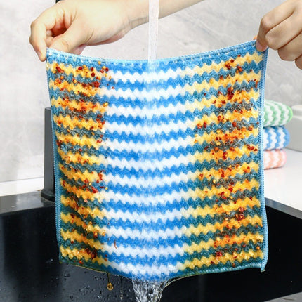 ผ้าขนหนู ผ้าเช็ดมือ ผ้าไมโครไฟเบอร์ หนานุ่ม ขนาด 25x25ซม. ซับน้ำได้ดี ผ้าเช็ดจาน ผ้าอเนกประสงค์ ราคา/ชิ้น