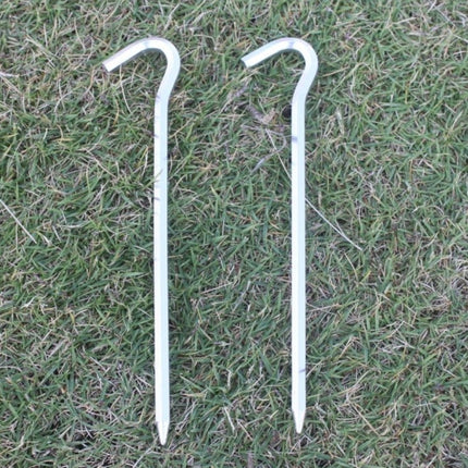 ตะขอ สหมอบก กางเต้นท์ สมอบกเหล็ก สีเงิน ขนาด 18cm อุปกรณ์ตั้งเต็นท์ วัสดุเหล็กเคลือบกันสนิม ราคา/ชิ้น สินค้าพร้อมส่งในไท
