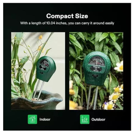 🔥พร้อมส่ง🔥เครื่องวัดคุณภาพดิน วัดค่า Soil Meter PH ,Moisture,Light วัดแสง วัดความชื้น สำหรับปลูกพืช แบบ 3IN1