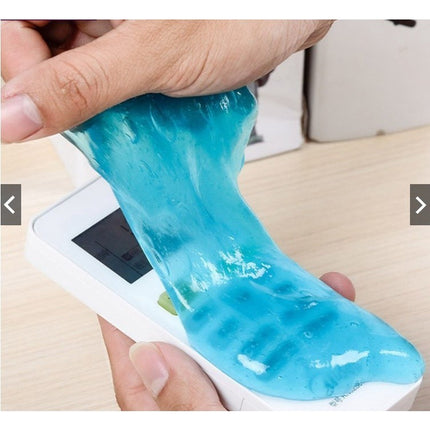 เจลลดฝุ่น สไลม์ดูดฝุ่น กำจัดฝุ่น ทำความสะอาด slime cleansing ตามซอกมุมที่ทำความสะอาดยาก 70g ราคา/ถุง