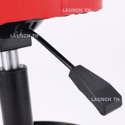 LAUNCH T Type Car Repair Stool Height เก้าอี้กลมปรับระดับได้ เก้าอี้ช่าง เบาะสีแดง (สินค้าในไทย)