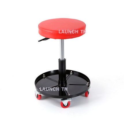 LAUNCH T Type Car Repair Stool Height เก้าอี้กลมปรับระดับได้ เก้าอี้ช่าง เบาะสีแดง (สินค้าในไทย)