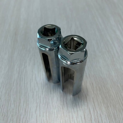 ลูกบล็อกถอดออกซิเจนเซ็นเซอร์ O2 sensor ลูกบล็อกถอดออกซิเจน เซ็นเซอร์ ตัวยาว สีเงิน 1/2 , สีดำ 3/8