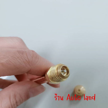 ศรน้ำยาแอร์ ศรตู้เย็น วาล์วศร เติมน้ำยา Access valve 1/4" ตู้แช่ ตู้เย็น แอร์ ท่อทองแดงยาว 90mm,45 mm.