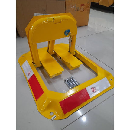 เหล็ก ล็อคที่จอดรถ กั้นที่จอดรถ ที่กั้นที่จอดรถ เหล็กกั้นจอดรถ ซื้อ1แถม1 ฟรี พุก สำหรับติดตั้ง สินค้าพร้อมส่งในไทย
