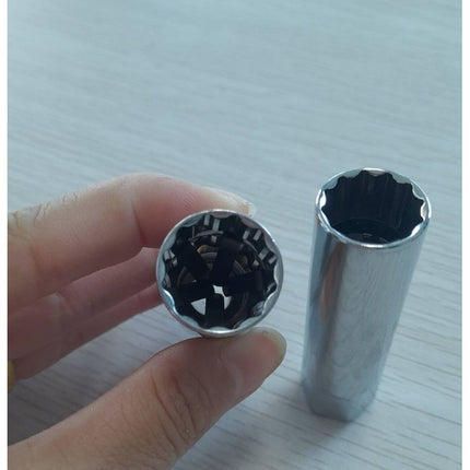 🚚พร้อมส่ง🚚ขนาด 1/2" 3/8" ลูกบล็อคถอดหัวเทียน บล็อคถอดหัวเทียน ลูกบ็อกถอดหัวเทียน ลูกบ็อก 6เหลี่ยม 12เหลี่ยม