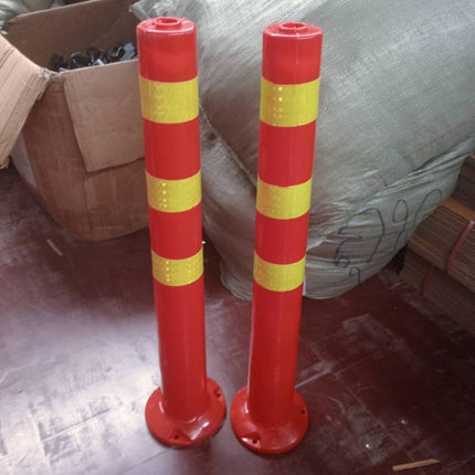 เสาจราจร เสาจราจรคาดแถบ สะท้อนแสง สีแดงแถบขาว ราคา / ต้น สินค้าพร้อมส่งในไทย