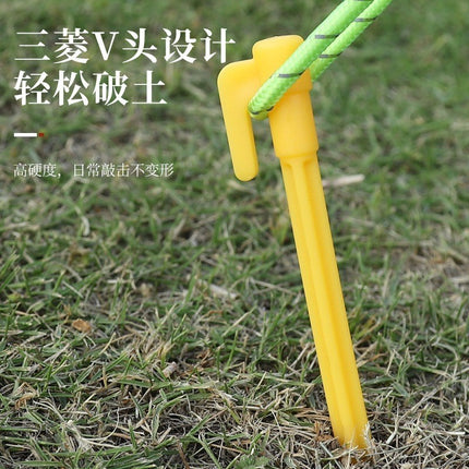 🚚พร้อมส่ง🚚ตะขอ กางเต้นท์ สมอพลาสติก สมอบก แบบพลาสติก เบา ไม่เป็นสนิม ทำจากพลาสติกแข็ง สำหรับกางเต็นท์ สินค้าในไทย