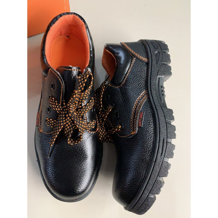 รองเท้าเซฟตี้  PU safety shoes รองเท้าแรงงาน รองเท้า คุณภาพสูง ไซส์ 39-44  สีดำ สินค้าในไทย