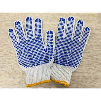 🔥พร้อมส่ง🔥ถุงมือกันลื่น ถุงมือผ้า ถุงมือทอผ้าฝ้าย อย่างหนา มีหลายแบบให้เลือก (สีขาว/สีเทา/สีลาย) ราคา/12คู่  สินค้าในไทย