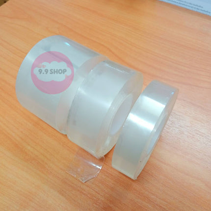 🚚พร้อมส่ง🚚เทปนาโนยาว 5 เมตร ความกว้าง 2,3,5 CM กาว 2 เทปกาวนาโนเจลโปร่งใส กันน้ำ เทปตกแต่ง กาวสองหน้า