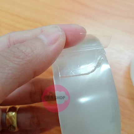 🚚พร้อมส่ง🚚เทปนาโนยาว 5 เมตร ความกว้าง 2,3,5 CM กาว 2 เทปกาวนาโนเจลโปร่งใส กันน้ำ เทปตกแต่ง กาวสองหน้า
