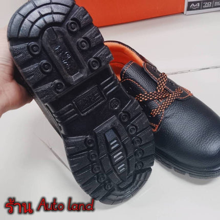 รองเท้าเซฟตี้  PU safety shoes รองเท้าแรงงาน รองเท้า คุณภาพสูง ไซส์ 39-44  สีดำ สินค้าในไทย