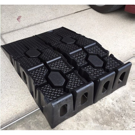 Car Ramp รองล้อยกรถ แรมป์ แลมป์รองล้อรถ ทางลาด เบา พลาสติกแข็งแรง ราคา/คู่ สินค้าในไทย