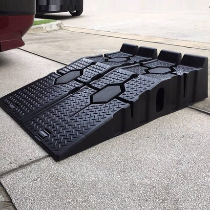 Car Ramp รองล้อยกรถ แรมป์ แลมป์รองล้อรถ ทางลาด เบา พลาสติกแข็งแรง ราคา/คู่ สินค้าในไทย