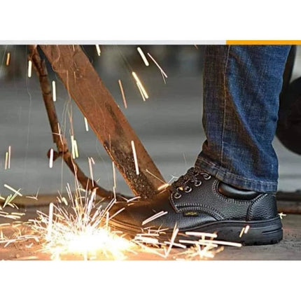 รองเท้าเซฟตี้ PU safety shoes รองเท้าแรงงาน รองเท้า รองเท้าหัวเหล็ก คุณภาพสูง ไซส์ 41-43  สินค้าในไทย