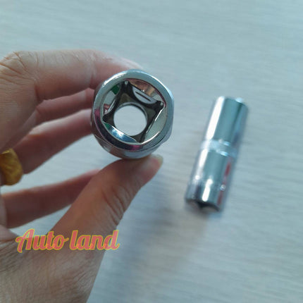 ลูกบ็อก ลูกบล็อคถอดหัวเทียน ขนาด 1/2" เบอร์16 เบอร์21 (6เหลี่ยม) ขนาด 3/8'' เบอร์14 เบอร์16 (12เหลี่ยม) ลูกบล็อคยาว