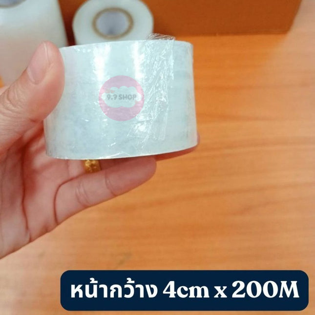 🚚พร้อมส่ง🚚เทปพันกิ่งไม้ พลาสติกยืด ฟิล์มยืด เกรด A กว้าง 4, 6,10 cm. / ยาว 200 เมตร สินค้าในไทย