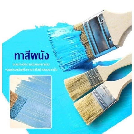 🔥พร้อมส่ง🔥แปรงทาสีบ้าน แปรงทาสี ขนแน่น ขนหนา ขนไม่หลุดง่าย ล้างแล้วนำไปใช้ใหม่ได้ ขนาด 2'' 3'' และ 4'' สินค้าในไทย