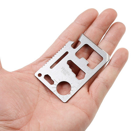 การ์ด การ์ดอเนกประสงค์ Multitool 11 in 1 ขนาดบัตร ATM SP สแตนเลส พกพาสะดวก ใช้งานง่าย สินค้าในไทย