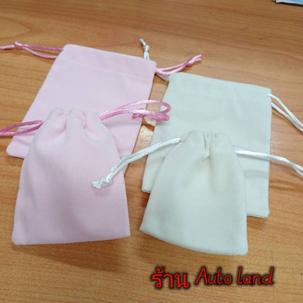 🚚พร้อมส่ง🚚ถุงผ้ากำมะหยี่หูรูด กระเป๋าผ้าเชือกรูดน่ารักๆ ใส่แหวน เครื่องประดับ ของขวัญชำร่วย