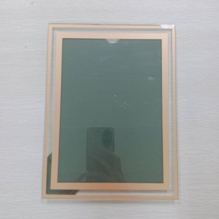🚚พร้อมส่ง🚚กรอบรูป กรอบรูปกระจกคริสตัล วางได้แนวตั้ง แนวนอน ขนาด 5" 6" 7" 8" A4 A5 สีเงิน ราคา/ชิ้น สินค้าในไทย