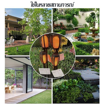 🚚พร้อมส่ง🚚ไฟปักสนาม ไฟโซล่าเซลล์ สไตล์ญี่ปุ่น ตกแต่งสวน หน้าบ้าน LED ไฟทาง โคมไฟโซล่าเซลล์ ไฟโซล่าเซลล์ Solar cell