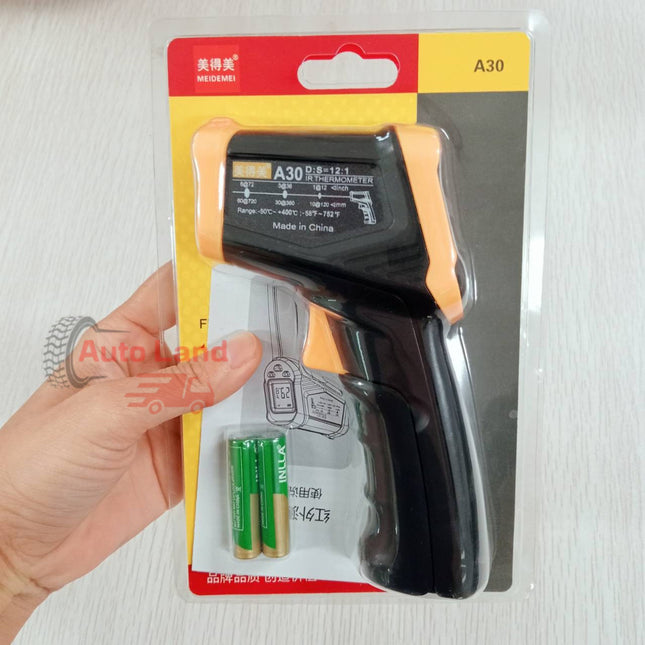 🔥พร้อมส่ง🔥เครื่องวัดอุณหภูมิอินฟราเรด เครื่องวัดอุณหภูมิ A30 แบบดิจิตอลระดับมืออาชีพ -50°C~400°C