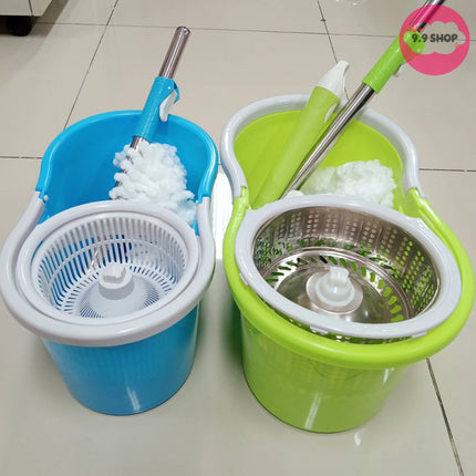 🚚พร้อมส่ง🚚ไม้ม็อบ ชุดถังปั่น ไม้ถูพื้น ไม้ถูพื้นพร้อมถังปั่นแห้ง ไม้ม๊อบถูพื้น ถังปั่นไม้ม๊อบ ในไทย