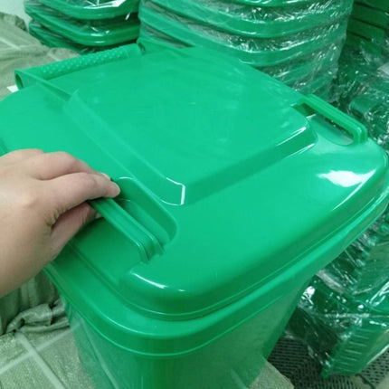 ถังขยะเขียว ถังขยะ พลาสติก มีฝาเปิด-ปิด ทนทาน ขนาด 30L