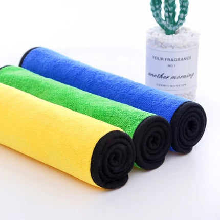 🚚พร้อมส่ง🚚ผ้าไมโครไฟเบอร์ ขนาดใหญ่ 30×60 cm ผ้าอเนกประสงค์ ผ้าเช็ดทำความสะอาด ผ้าเช็ดรถ 3D ในไทย