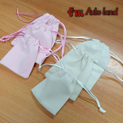 🚚พร้อมส่ง🚚ถุงผ้ากำมะหยี่หูรูด กระเป๋าผ้าเชือกรูดน่ารักๆ ใส่แหวน เครื่องประดับ ของขวัญชำร่วย