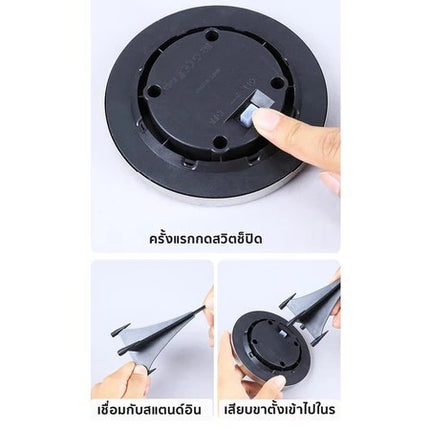 🔥พร้อมส่ง🔥ไฟปักสนาม ไฟฝังพื้น LED แสงวอมเหลืองสว่าง360 องศา โคมไฟ ตกแต่งสนามหญ้า ไฟโซล่าเซลล์ แต่งสวนทางเดิน solar