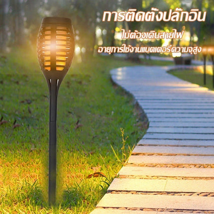 🚚พร้อมส่ง🚚ไฟปักสนาม ไฟโซล่าเซลล์ สไตล์ญี่ปุ่น ตกแต่งสวน หน้าบ้าน LED ไฟทาง โคมไฟโซล่าเซลล์ ไฟโซล่าเซลล์ Solar cell